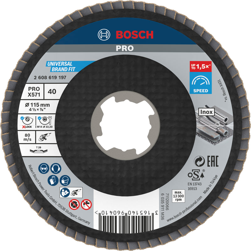 Disco de aba Bosch BfM,115,G40,X-Lock