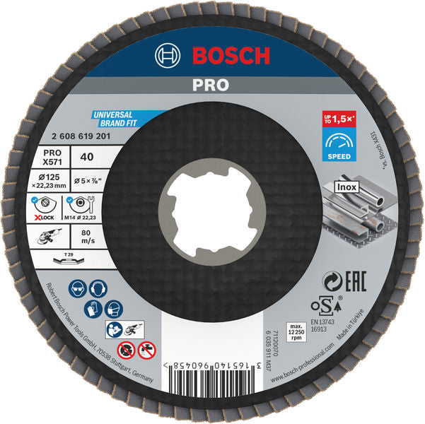 Disco de aba Bosch BfM,125,G40,X-Lock