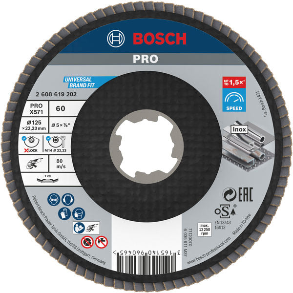 Bosch Flap Disc BfM,125,G60,X-Lock