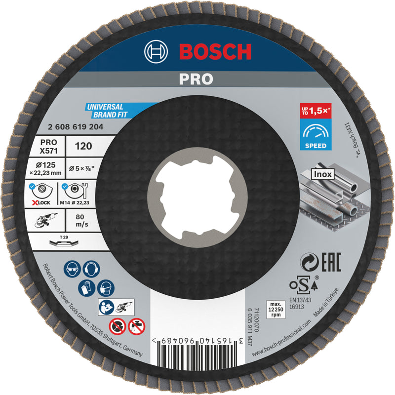 Disco de aba Bosch BfM,125,G12,X-Lock
