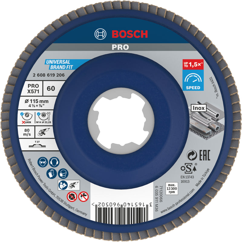 Disco de aba Bosch BfM,115,G60,X-Lock