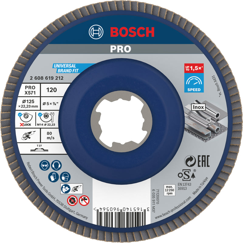 Disco de aba Bosch BfM,125,G12,X-Lock