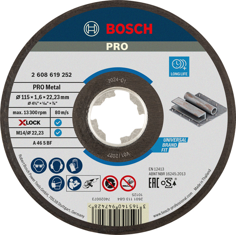 Disco de corte Bosch X-LOCK Expert &gt;Metal