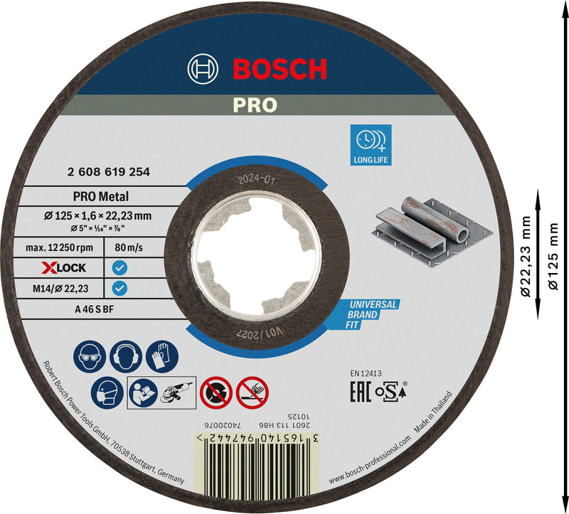 Bosch Cutting Disc X-LOCK Expert >Metal