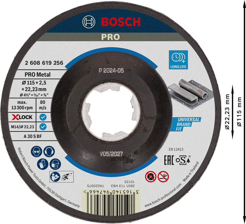 Disco de corte Bosch X-LOCK Expert &gt;Metal