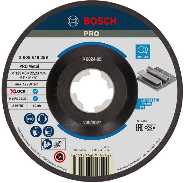 Bosch Grinding Disc X-LOCK Expert >Metal