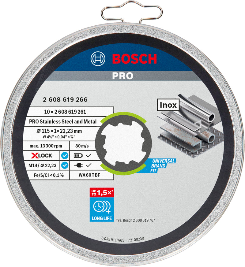 Bosch Cutting Disc X-LOCK Standard Inox