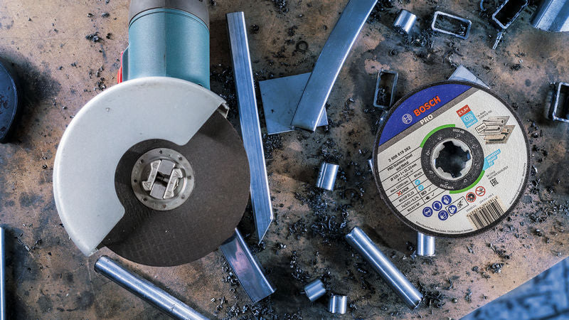 Bosch Accessories Grinding and Cutting Discs (PRO Stainless Steel and Metal Bonded Abrasive Cutting Disc, 125 x 1 x 22.23 mm, X-Lock, flat, 10 units)