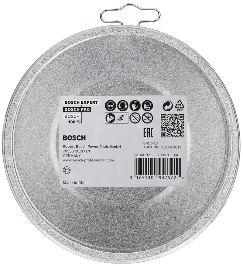 Bosch Accessories Grinding and Cutting Discs (PRO Stainless Steel and Metal Bonded Abrasive Cutting Disc, 125 x 1 x 22.23 mm, X-Lock, flat, 10 units)