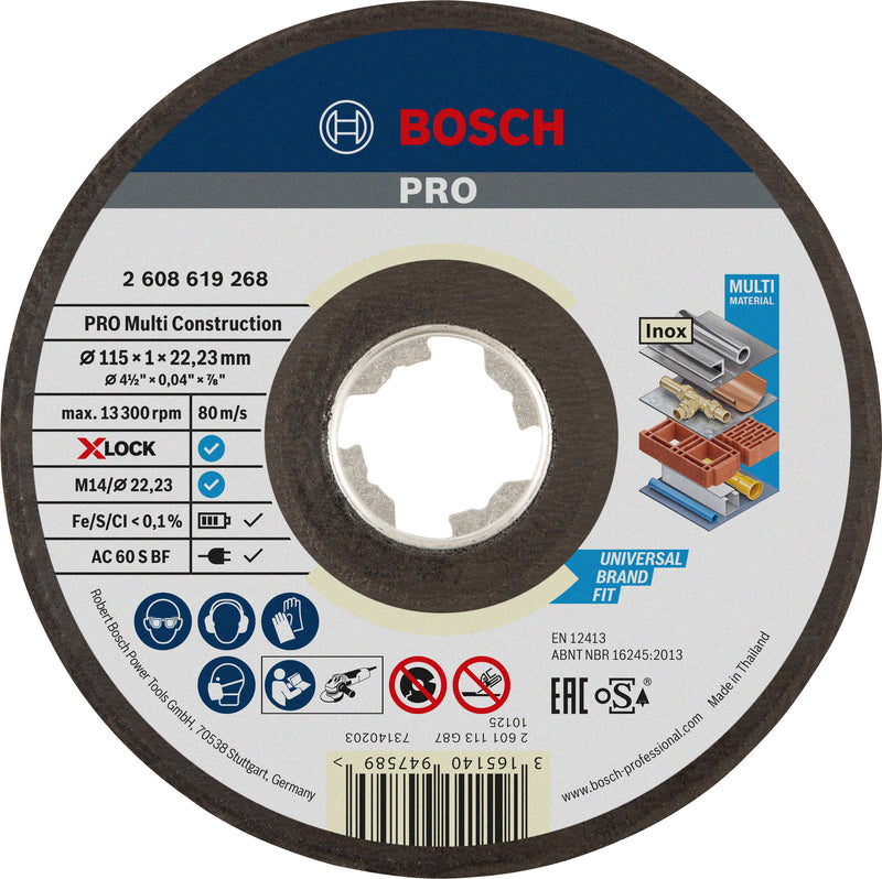 Disco de corte Bosch X-LOCK Multi Constr.
