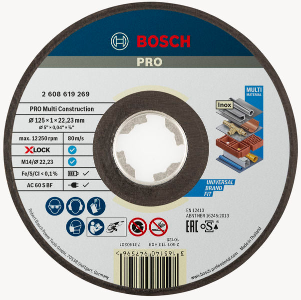 Bosch Cutting Disc X-LOCK Multi Constr.