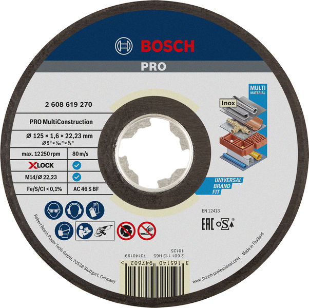 Bosch Cutting Disc X-LOCK Multi Constr.