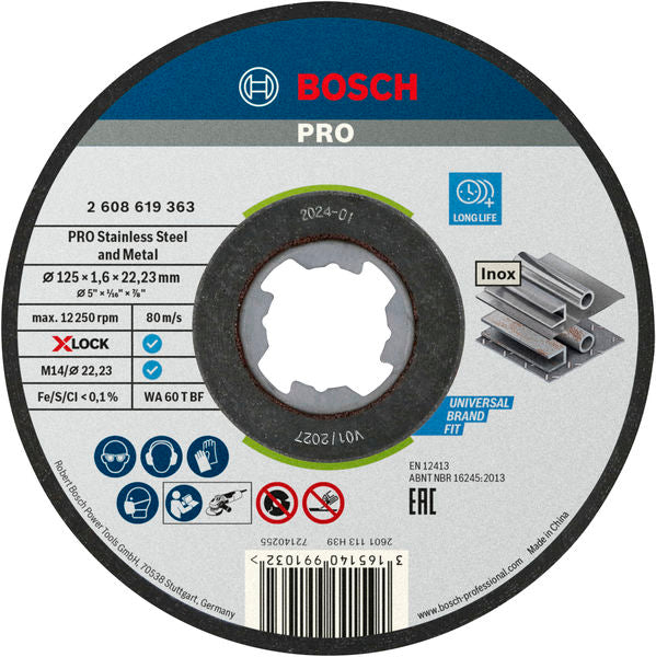 Bosch Cutting Disc X-LOCK Standard Inox
