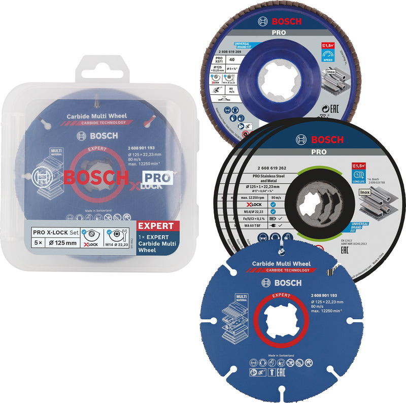 Bosch Cutting-Off Wheel set X-LOCK 125mm