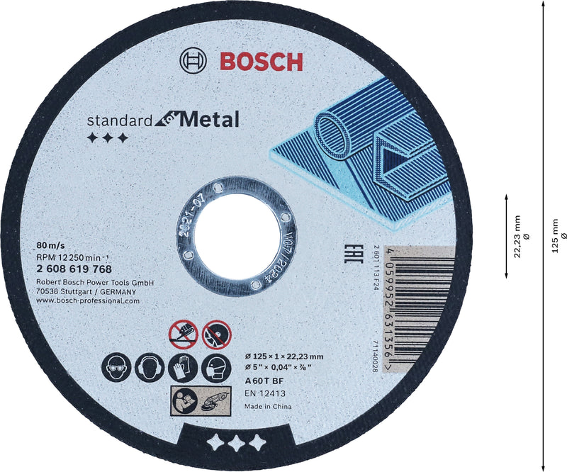Bosch Standard for Metal Straight Cutting disc
