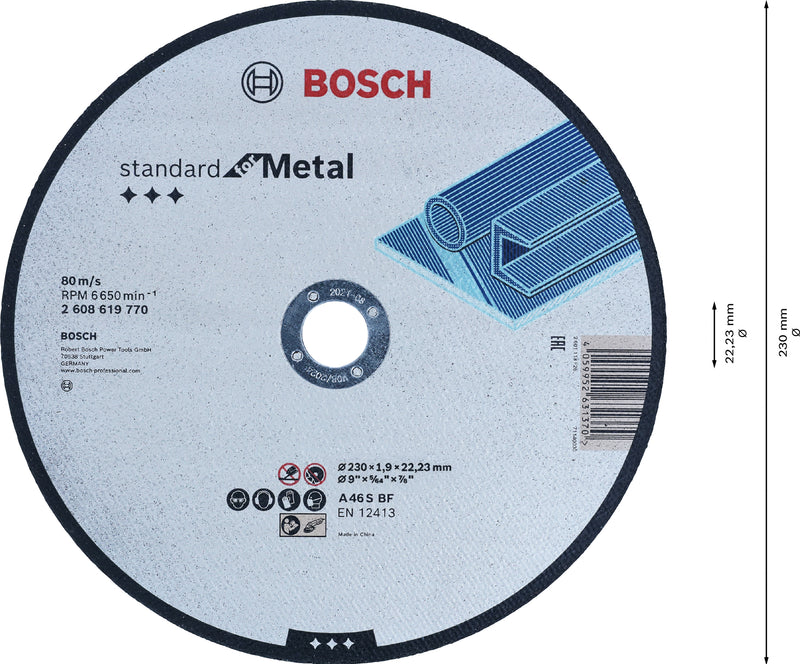 Bosch Standard for Metal Straight Cutting disc