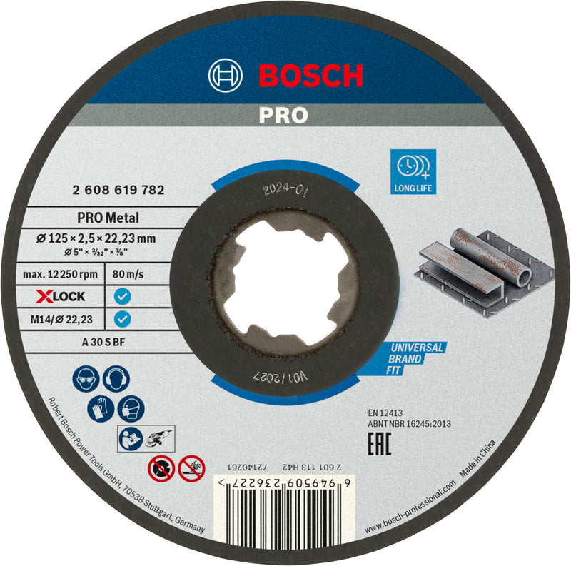 Bosch X-LOCK TS SfMetal 125x2.5x22.23 gerade
