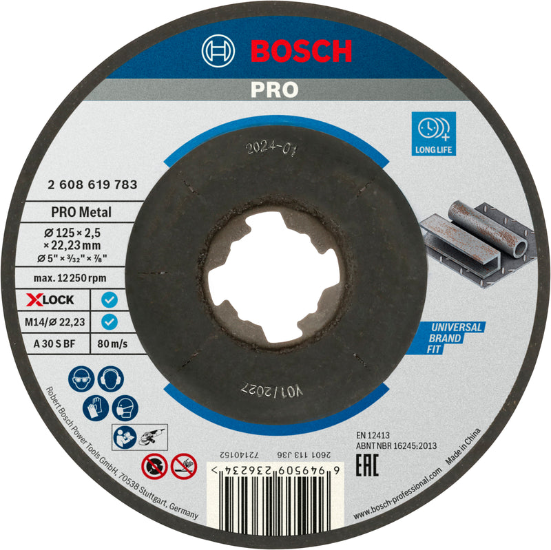 Bosch X-LOCK TS SfMetal 125x2.5x22.23 gekröpft
