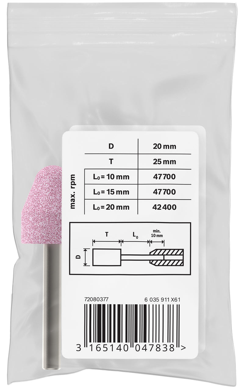 Pedra de amolar cónica Bosch média/dura