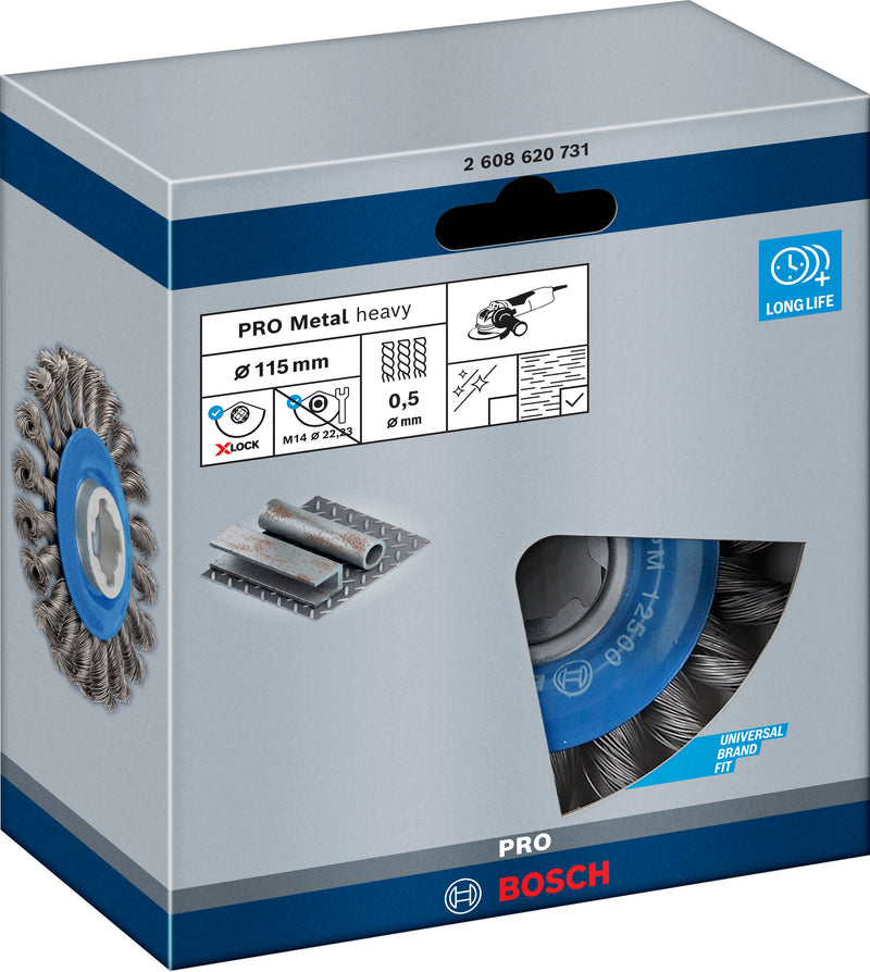 Bosch Brush X-LOCK Heavy > Metal