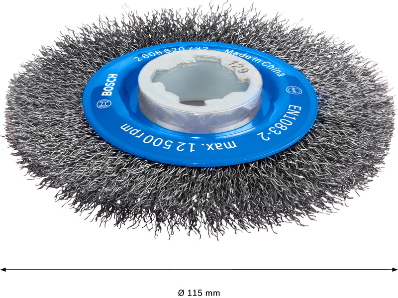 Escova Bosch X-LOCK Clean &gt; Metal