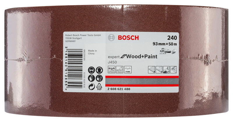 Rolo de lixa Bosch Accessories (J450 Expert for Wood and Paint, 93 mm X 50 m, G240)