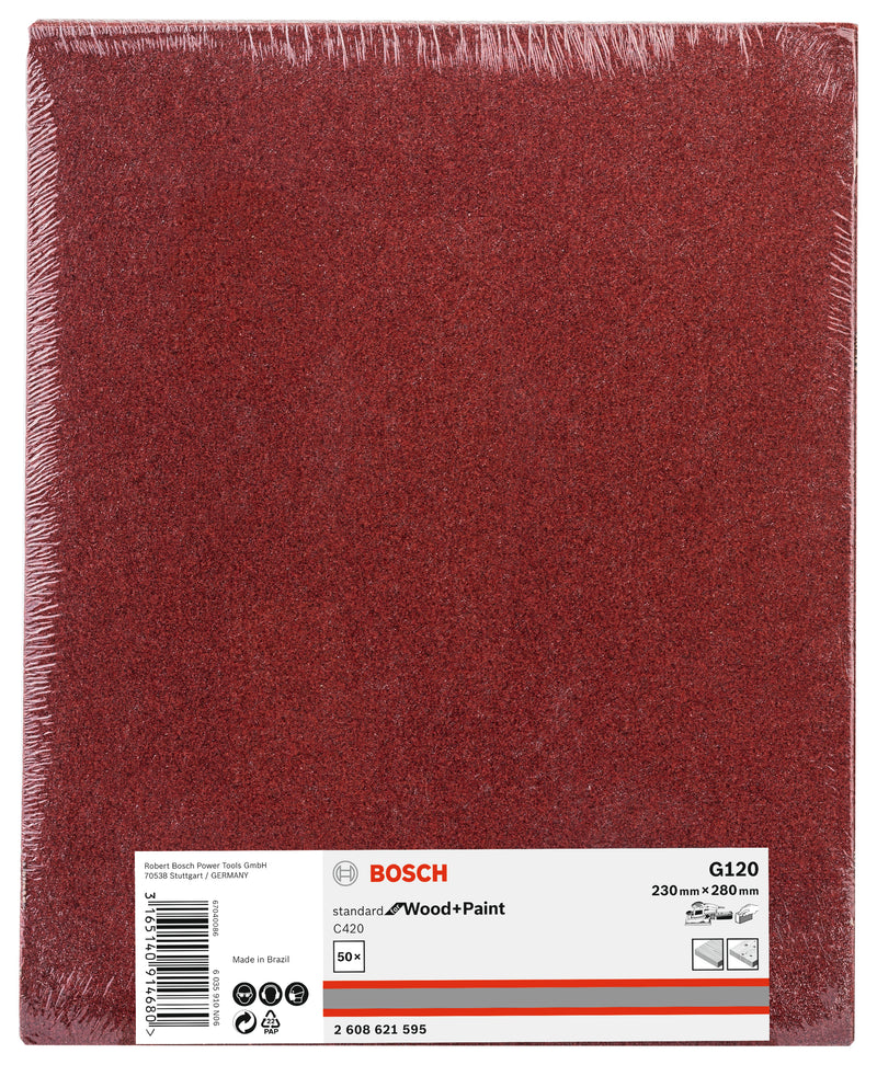 Folha de lixa Bosch C420,230X280mm,G120