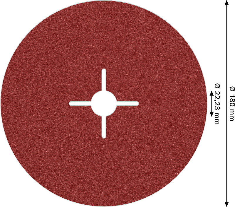 Bosch Fibre-Sanding Disc BfM+I,180mm,G100