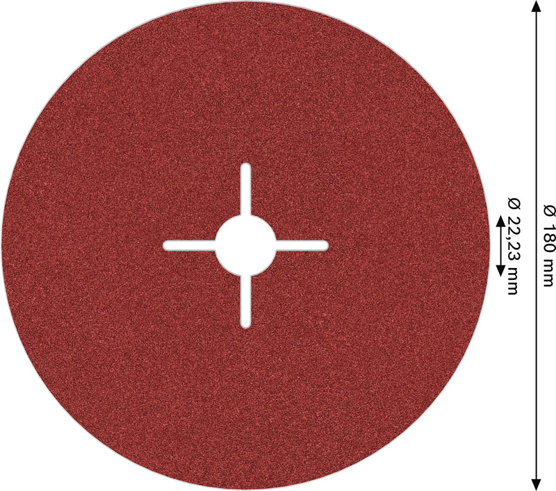 Bosch Fibre-Sanding Disc BfM+I,180mm,G120