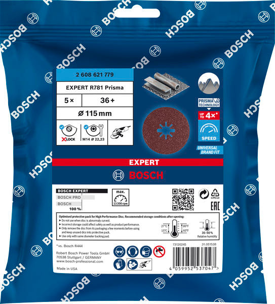 Bosch Fibre-Sanding Disc EX R781,115,36+,5X