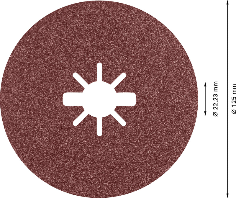 Bosch 1ibre-Sanding Disc EX R781,125,80+,5X