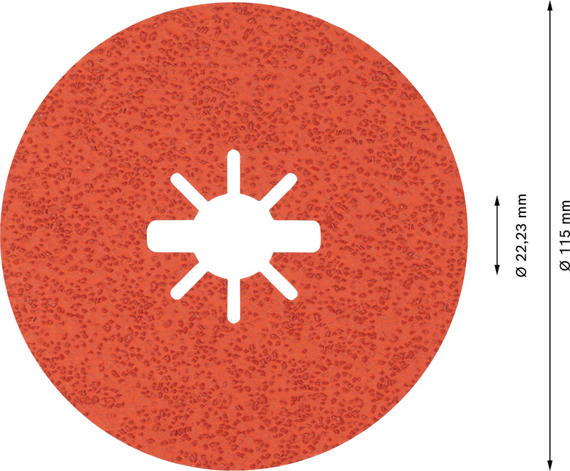 Disco de lixa de fibra Bosch EX R782,115,36+,5X