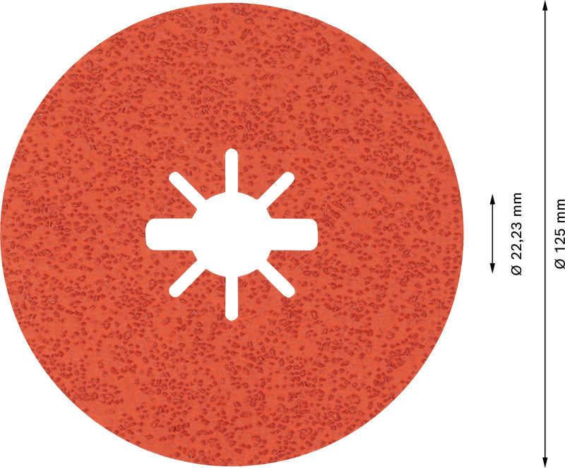 Bosch Fibre-Sanding Disc Disc X-LOCK cambered
