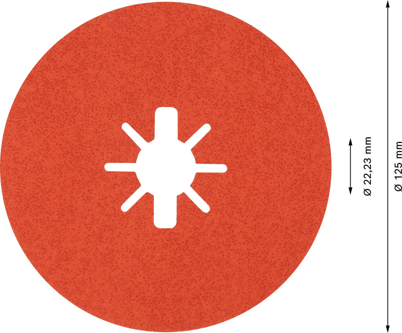 Disco de lijado de fibra Bosch Disco X-LOCK abombado