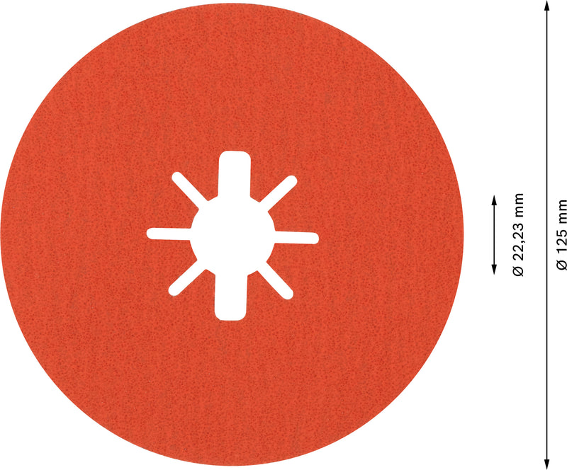 Bosch Fibre-Sanding Disc Disc X-LOCK cambered