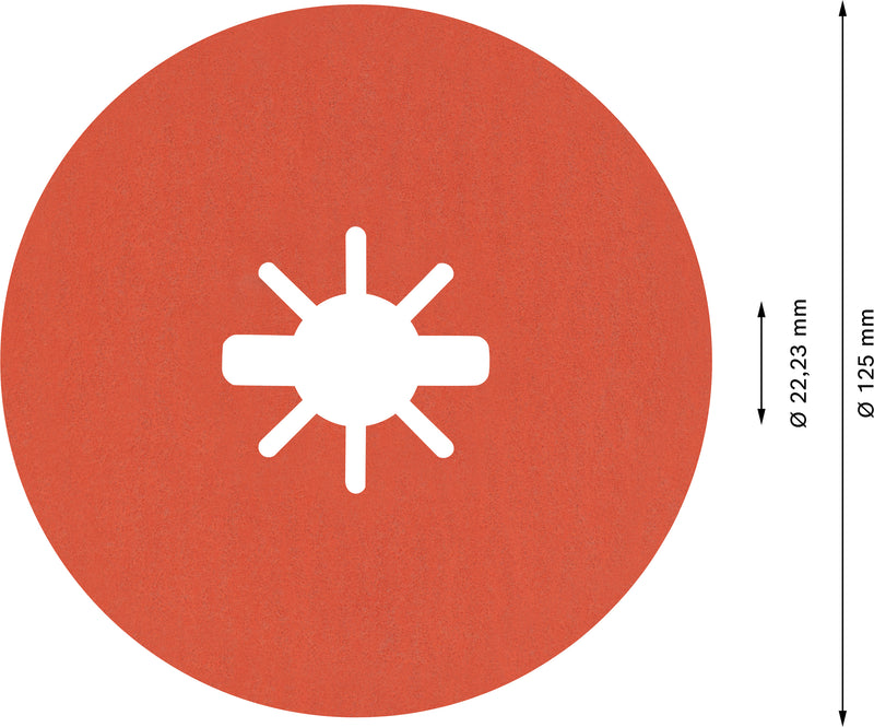 Bosch Fibre-Sanding Disc Disc X-LOCK cambered