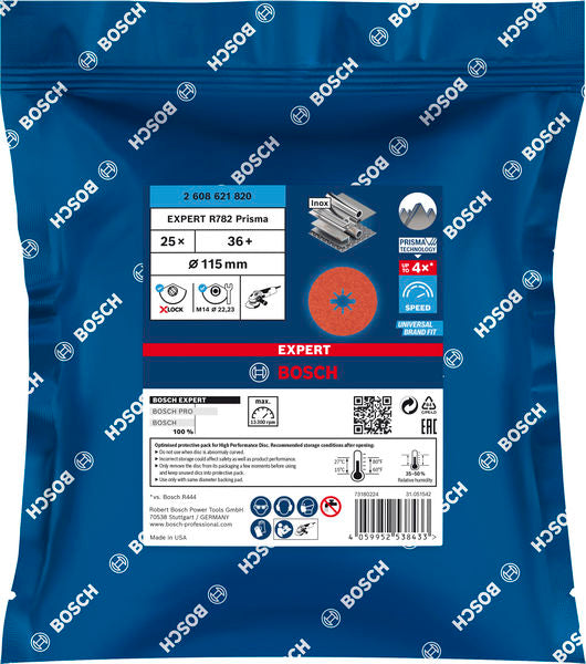 Bosch Fibre-Sanding Disc Exp R782,115,36+,25x