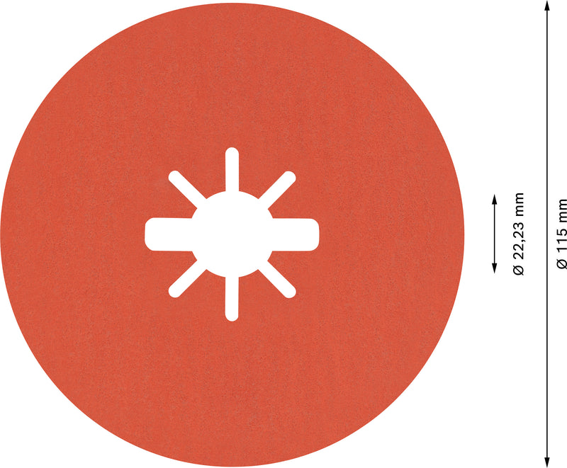 Bosch Fibre-Sanding Disc Exp R782,115,60+,25x