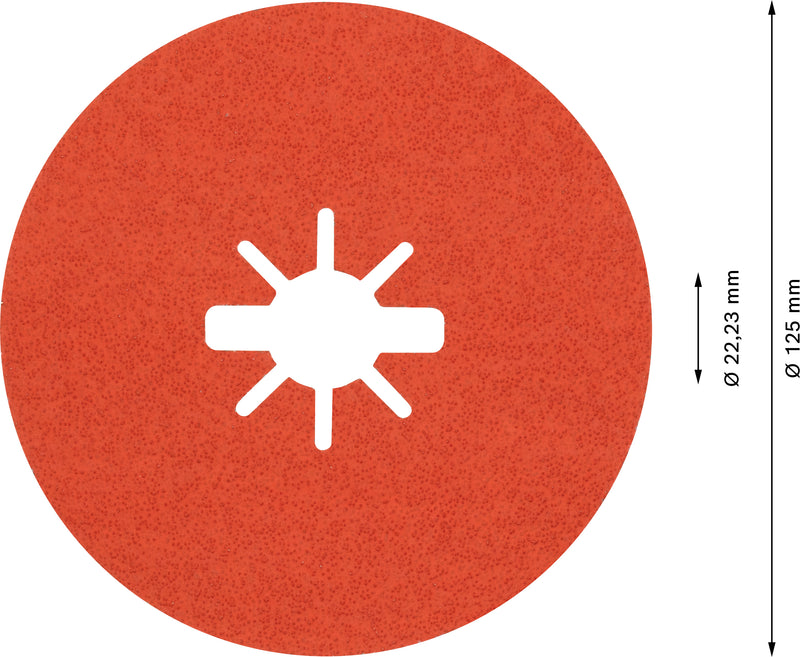 Bosch Fibre-Sanding Disc Exp R782,125,60+,25x