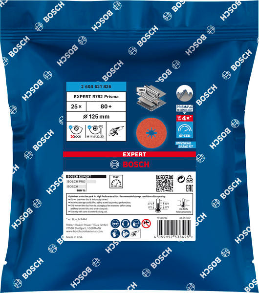 Bosch Fibre-Sanding Disc Exp R782,125,80+,25x