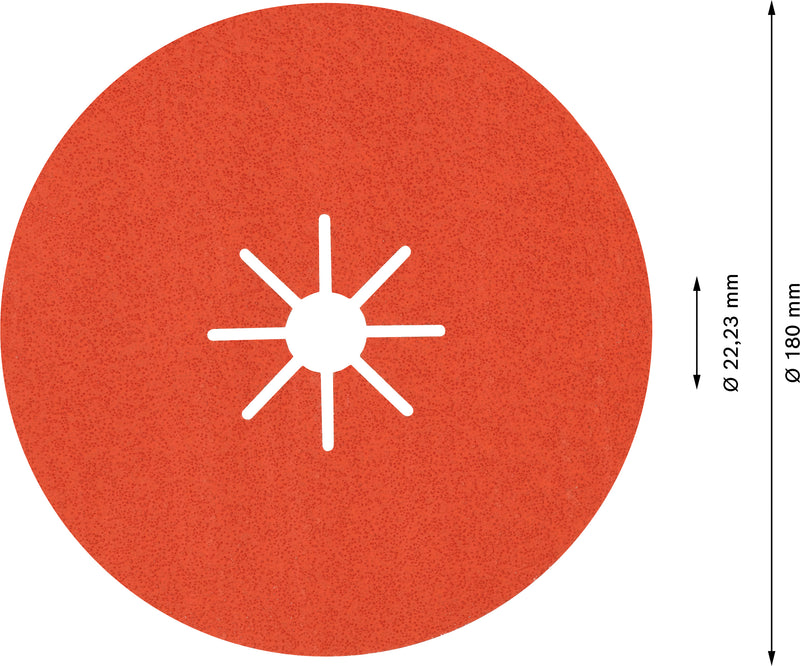 Disco de lijado de fibra Bosch Exp R782,180,60+,25x