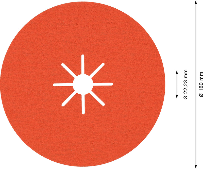 Disco de lixa de fibra Bosch Exp R782,180,80+,25x