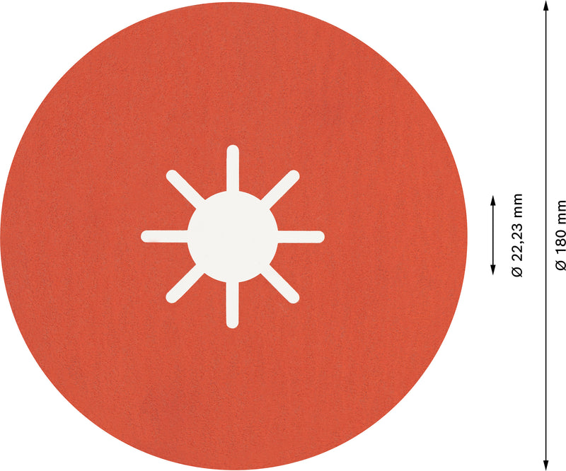 Bosch Fibre-Sanding Disc Exp R782,180,120+,25