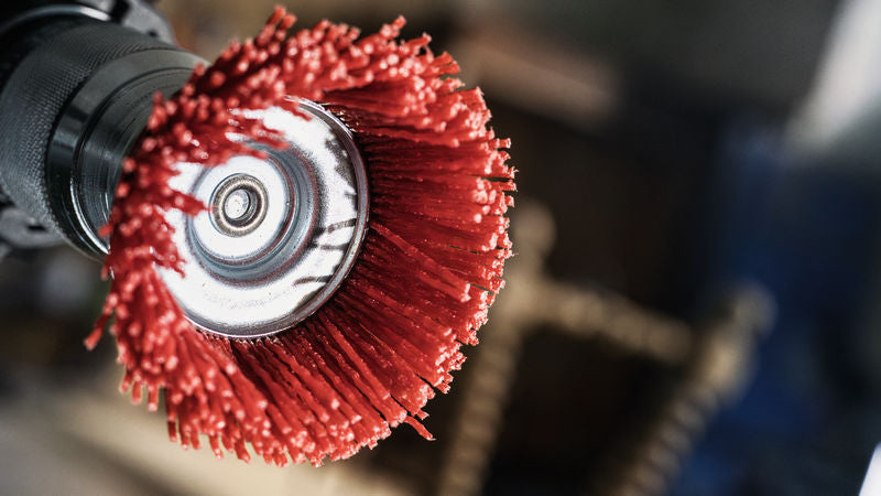 Escova tipo copo Bosch com haste de 6 mm, 75 mm, nylon 1,1 mm