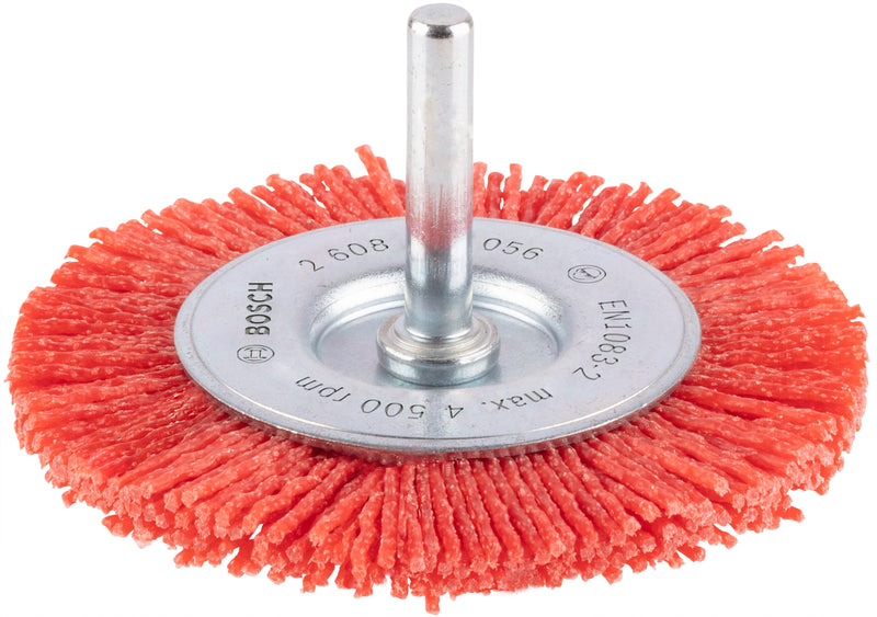 Bosch 6mm Shank Wire Wheel 50mm, Nylon 1.1mm