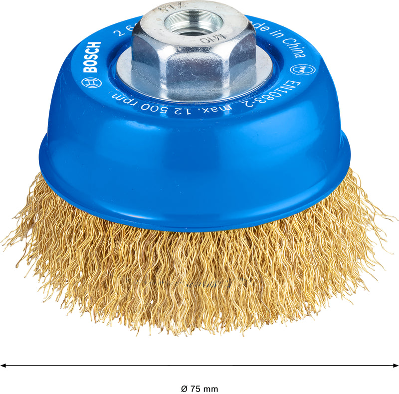 Bosch PRO Multi Material Clean Cup Brush, 75 x 0.3 mm, Thread