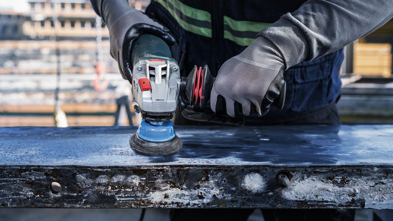 Escova para copos Bosch M14 100 mm com nós 0,35 mm Inox