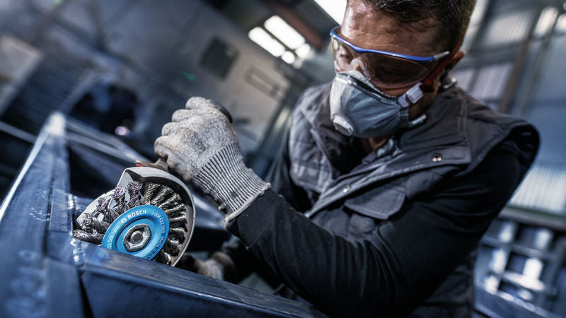 Bosch M14 Wire Wheel 115mm,Crimped, 0.3mm inox