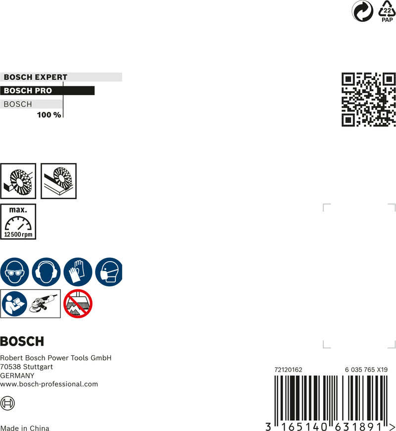 Bosch M14 Conical Brush 115mm, Knotted, 0.35mm