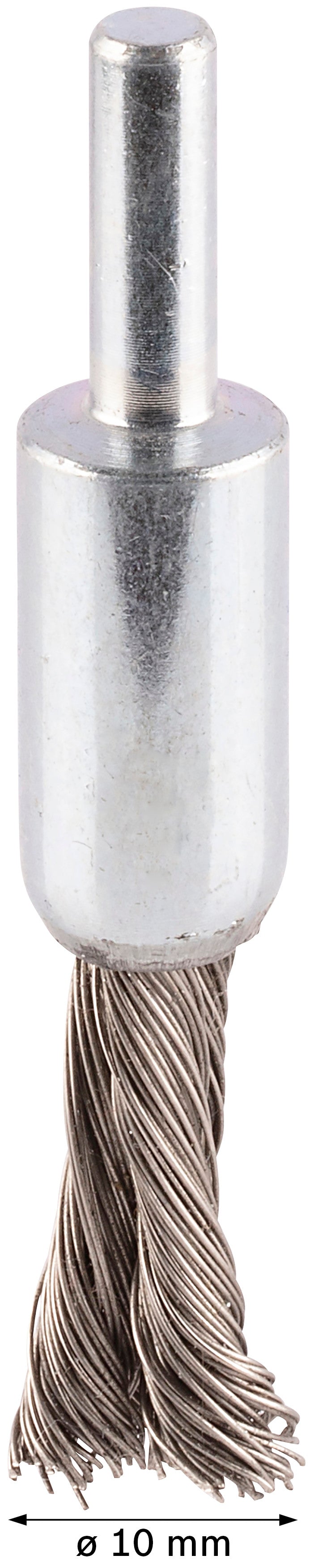 Bosch 6mm Shank Pencil Brush 10mm Knotted inox